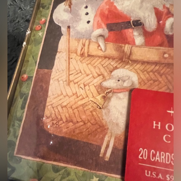 HALLMARK Natures Sketchbook Vintage Christmas Cards MARJOLEIN BASTIN Santa Claus - Picture 4 of 7